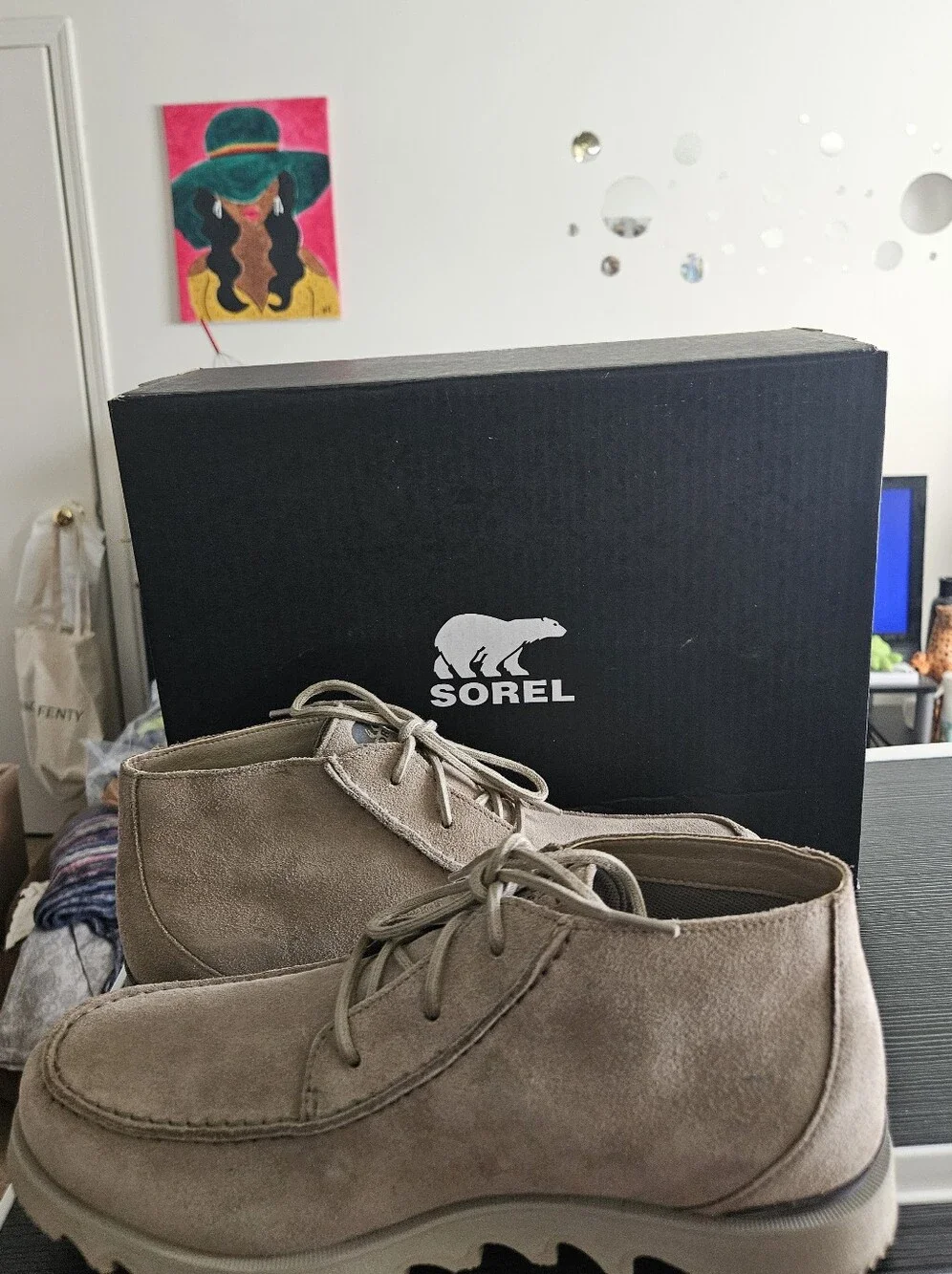 Sorel Waterproof Men’s Chukka Boots in Khaki II/Silver Sage Suede